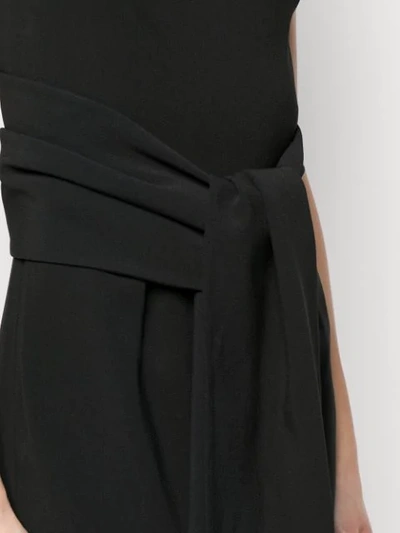 Shop Stella Mccartney Belted Midi Dress In Black