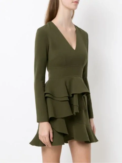 Shop Olympiah Andes Ruffled Dress In Green