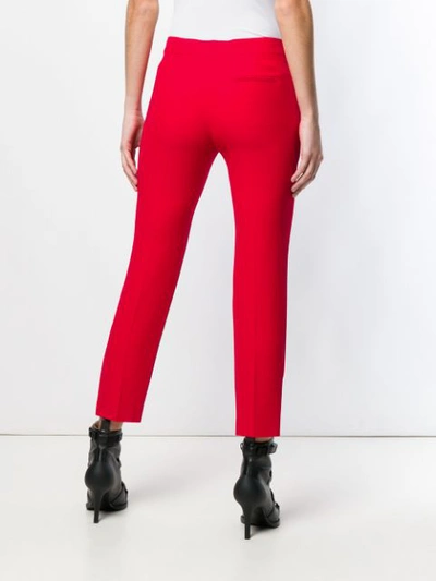 Shop Alexander Mcqueen Tailored Cropped Trousers In Red