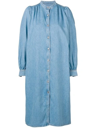 Ganni soft best sale denim dress