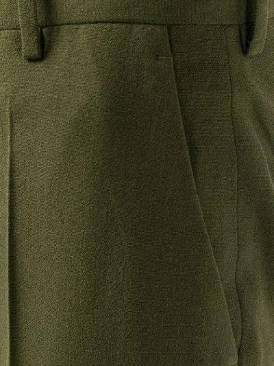 Shop Rick Owens Cropped Trousers - Green
