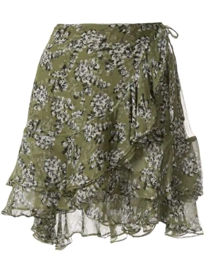 Shop Rachel Gilbert Chiara Skirt In Green