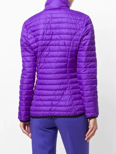 Shop Emilio Pucci Short Padded Coat In Purple