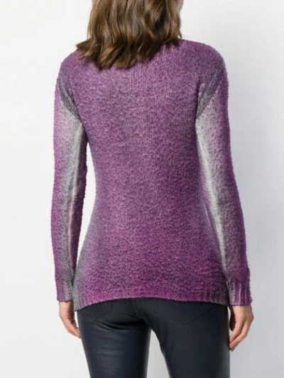 Shop Avant Toi Ribbed Turtle Neck Sweater In V00959