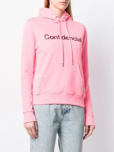 Shop Marcelo Burlon County Of Milan Confidencial Hoodie In Pink