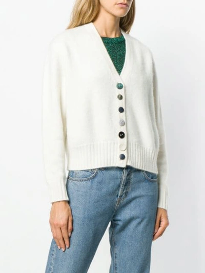Shop Simon Miller Buttoned Cardigan In White