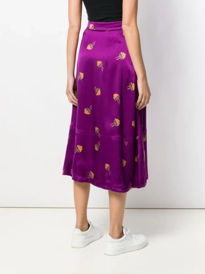 A.P.C. 高腰半身裙 - 紫色