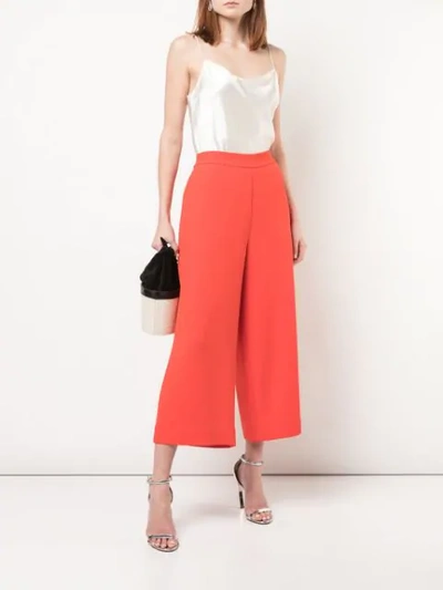 Shop Diane Von Furstenberg Cornelia Culottes In Orange