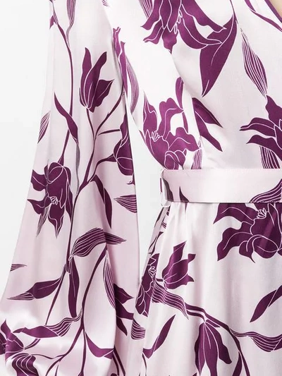 Shop Equipment Floral Print Wrap Dress - Purple