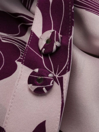 Shop Equipment Floral Print Wrap Dress - Purple