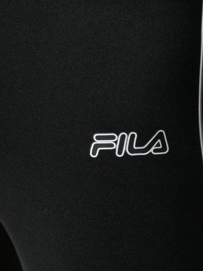 Shop Fila Contrast Logo Leggings - Black