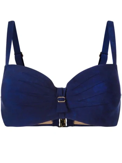 Shop Marlies Dekkers Puritsu Plunge Bikini Top D-size + In Blue