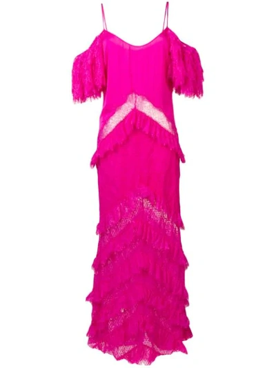 Shop Amen Cold Shoulder Gown - Pink