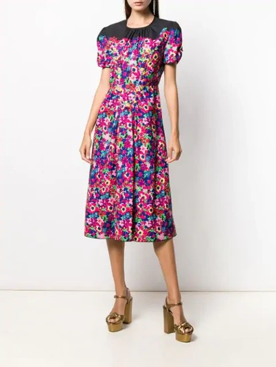 Shop Marc Jacobs Printed Midi Dress In Pink