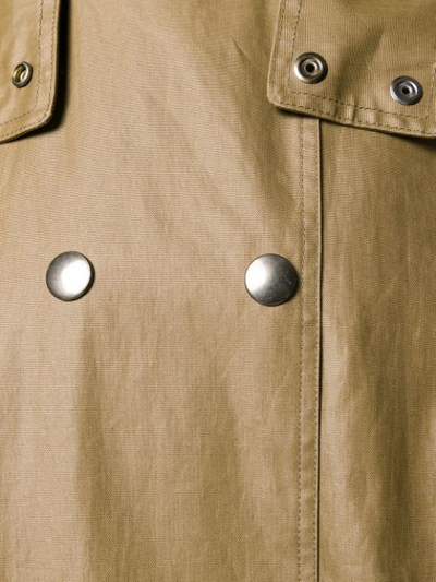 Shop Isabel Marant Double-breasted Trench Coat In Green