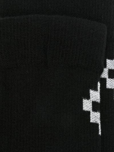 Shop Marcelo Burlon County Of Milan Cross Long Socks - Black