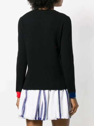 Shop Chinti & Parker Kiss Knit Sweater - Black