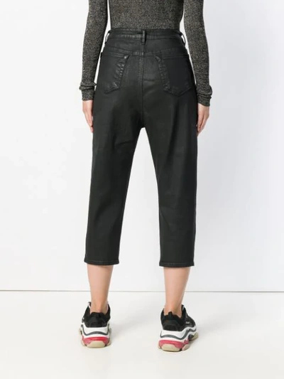 Shop Rick Owens Drkshdw Cropped Trousers In Black