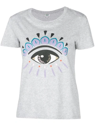Shop Kenzo Eye Print T-shirt In Grey