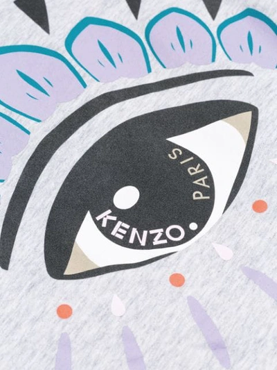 Shop Kenzo Eye Print T-shirt In Grey