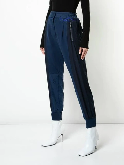 HAIDER ACKERMANN HIGH-WAISTED TRACK PANTS - 黑色