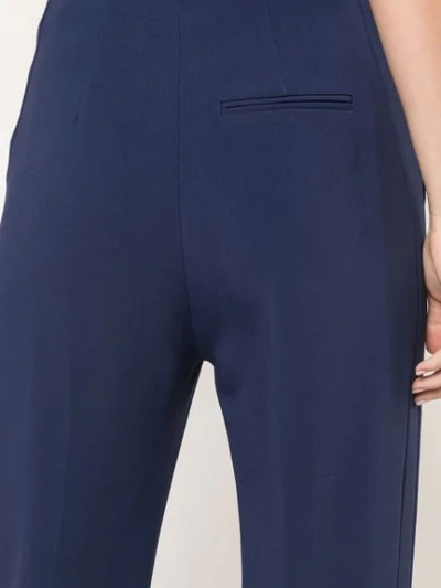 CAROLINA HERRERA HIGH-RISE STRAIGHT TROUSERS - 蓝色