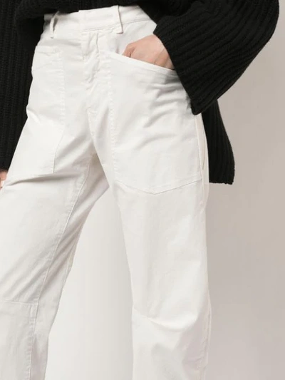 Shop Nili Lotan Baggy Fit Jeans In White