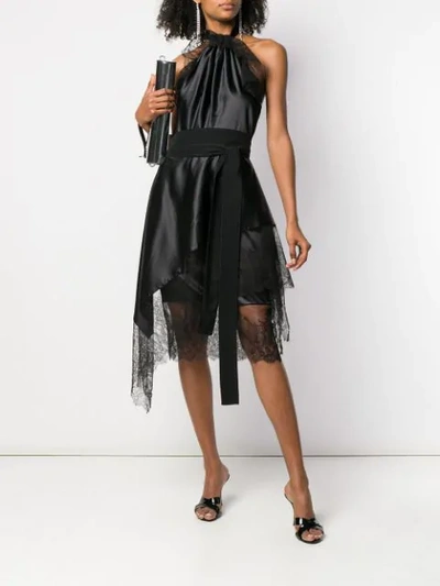 Shop Tom Ford Fitted Lace Dress In Black