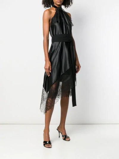 Shop Tom Ford Fitted Lace Dress In Black