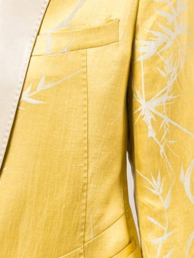 Shop Haider Ackermann Shawl Collar Blazer In Yellow