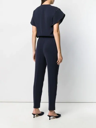 Shop Max Mara Studio Relaxed Fit Jumpsuit - Blue