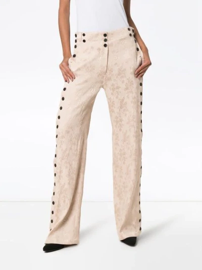 Shop Ann Demeulemeester Rosalia Old Rose Trousers In Pink