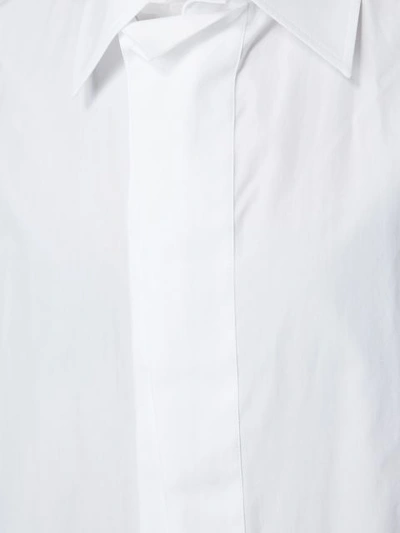 Shop Yohji Yamamoto Oversized Shirt In White