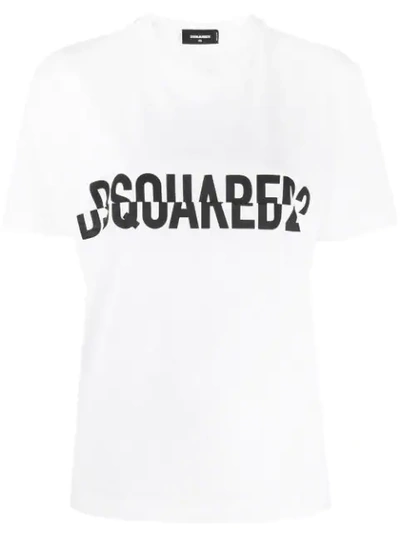 Shop Dsquared2 Logo T-shirt In White