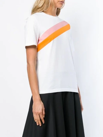 Shop Calvin Klein Striped T In White