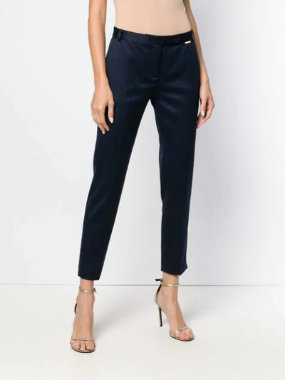 Shop Styland Cigarette Trousers In Blue