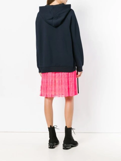 Dorothee Schumacher Zipped Sleeve Hoodie - Blue In Blue