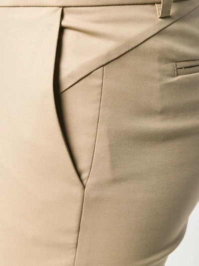 Shop Piazza Sempione Tailored Cropped Trousers In Neutrals