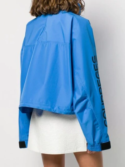 Shop Courrèges Oversized Jacket In 400 Blue