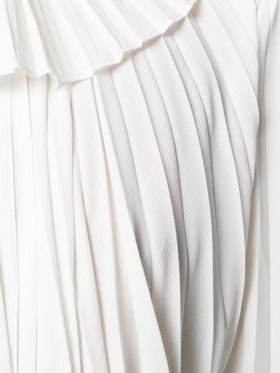 Shop Atu Body Couture Pleated Midi Dress In White