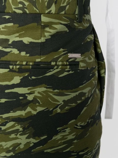 Dsquared2 Camouflage Print Culottes In Green