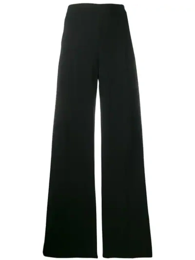 Shop Max Mara Tailored Flared Trousers In Black