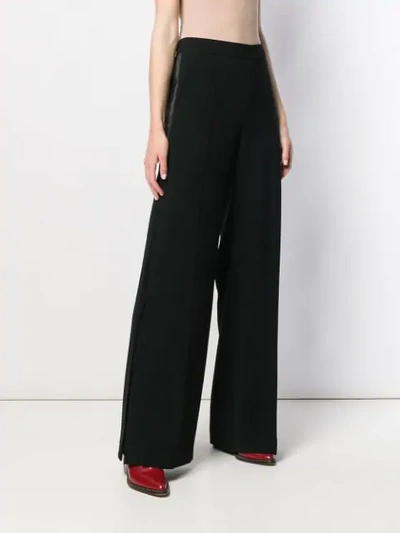 Shop Max Mara Tailored Flared Trousers In Black