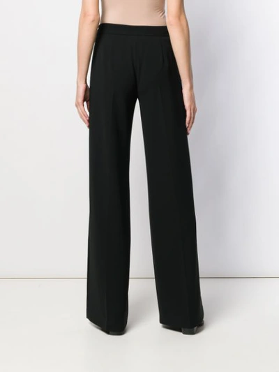 Shop Max Mara Tailored Flared Trousers In Black