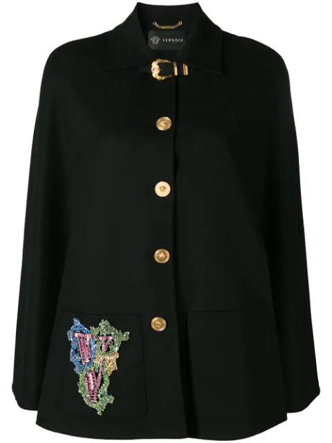 versace cape coat