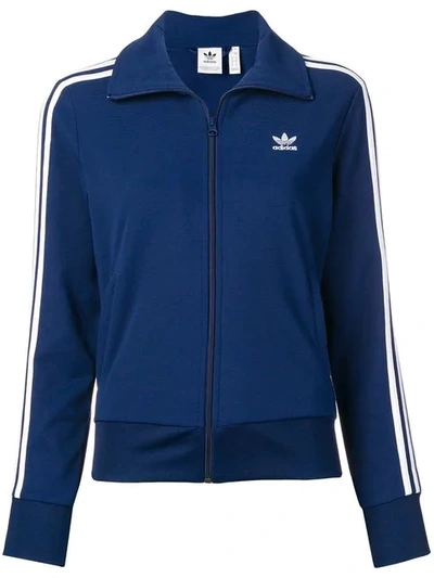 Shop Adidas Originals Adidas 3-stripes Track Jacket - Blue