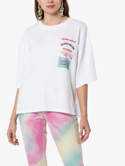 Shop Simon Miller Battery Print T-shirt In White