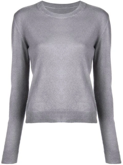 Shop The Elder Statesman Fine Knit Sweater In Grey