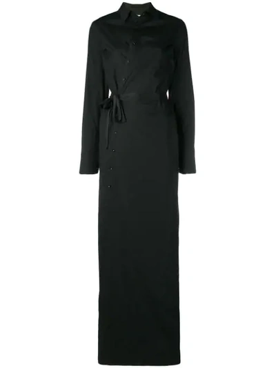 Shop A.f.vandevorst Shirt Maxi Dress - Black