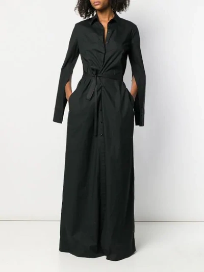 Shop A.f.vandevorst Shirt Maxi Dress - Black